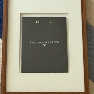 Stephen Webster Black & White Framed Small Shopping Bag Wall Art.